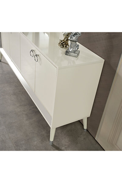 Eymense Lotus Silver Modern Konsol