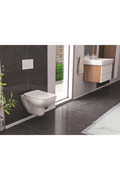 Turkuaz Duru Asma Klozet + Yavaş Kapanan Pp Soft Kapak