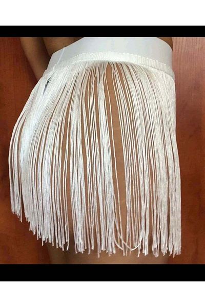 ŞAHPERA BUTİK Pareo skirt with tassel detail and tassel detail