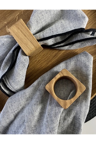 inwood Дерев'яна квадратна серветниця на 6 штук