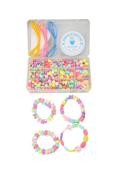 Egem aksesuar Unicorn Figür Soft Renklerde Çocuklar Için Takı Yapma Seti - Ho...