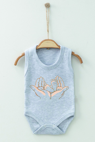 ADABEBEK بدلة أطفال بأشرطة مصنوعة من القطن العضوي بنسبة 100%