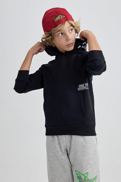 DeFacto Boy Oversize Wide Fit Hooded Sweatshirt A6584A823Wn