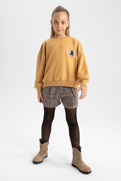 DeFacto Φούτερ για κορίτσια Oversize Wide Fit Crew Neck A4827a823au