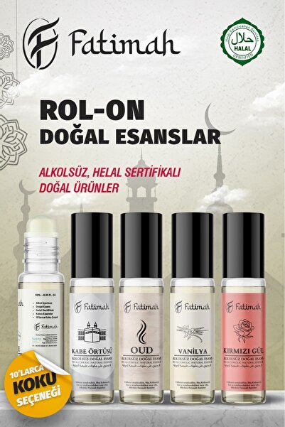 Genel Markalar Bahçe Gülü Kokusu Doğal Esans Alkolsüz Esans Esansiyel yağ Roll On Esans Natural Essence 10ml