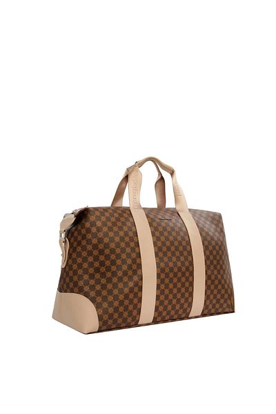 CENGİZ PAKEL Cengiz Pakel Monogram Travel Bag-7359 Brown/Mink