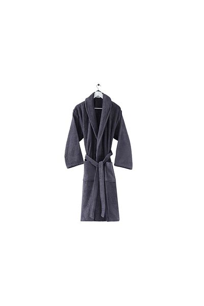 Menderes Home Anthracite Colored Cotton Collection - Μικρό Μπουρνούζι Απλό Μπούκλα