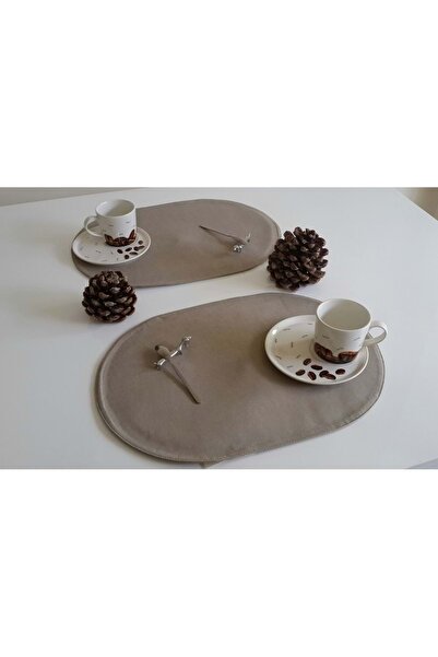 Romans American Service Oval Plain 32x45 cm Verde olive (buc. 2)