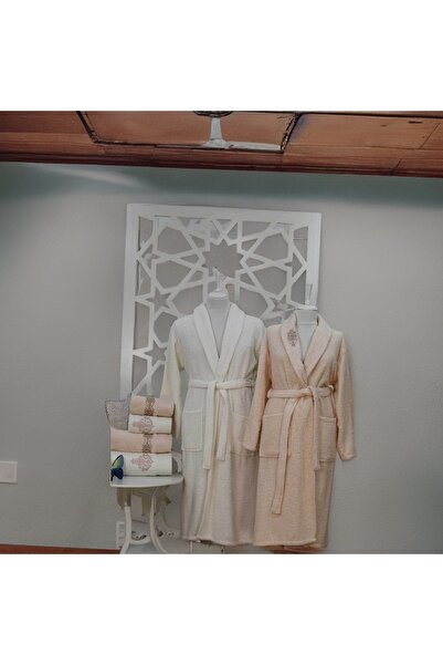 Elart Bathrobe Set Oscar Cappuccino Cream 6 Pieces