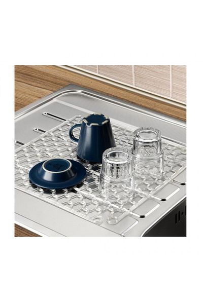alpanya Practical Kitchen Sink Floor Tableware Table Protector Silicone Ice Carpet 32x32cm