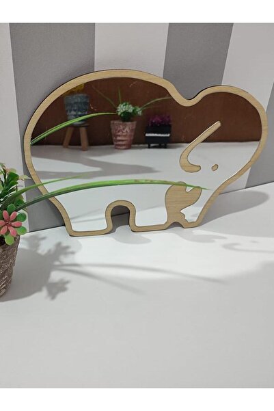Wooden Factory Çocuk Odası Fil Şeklinde Aynalı Pleksi Duvar Dekor