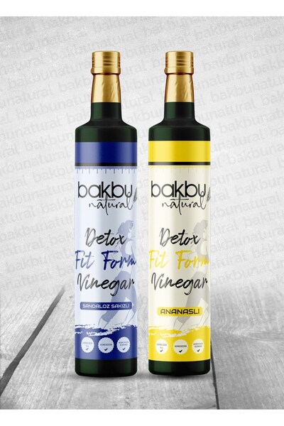bakbu natural Bakbu Ananaslı Ve Sandaloz Sakızlı Detox Sirkesi 2'li