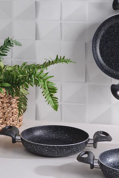 Znp Home Art | Pan Set Granite 3-Piece Pan 18-20-22 Cm