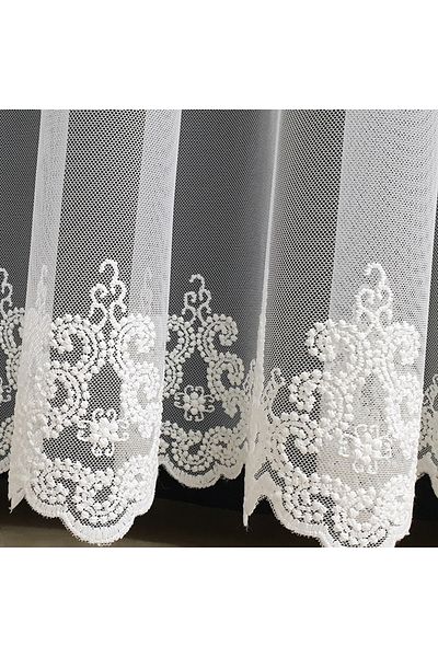 lüks House Luxury Greek Skirt Tulle Curtain Crown Patterned 1.Close Pleat 1e3