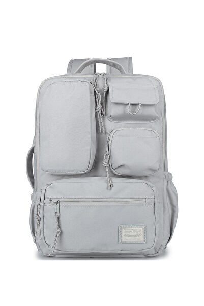 SMART BAGS SMARTBAGS OKUL BOYU SIRT ÇANTASI 2022-3210 AÇIK GRİ