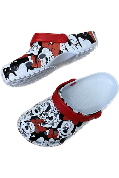 AkınalBella women's mikimouse printed pool beach casual slippers sandals