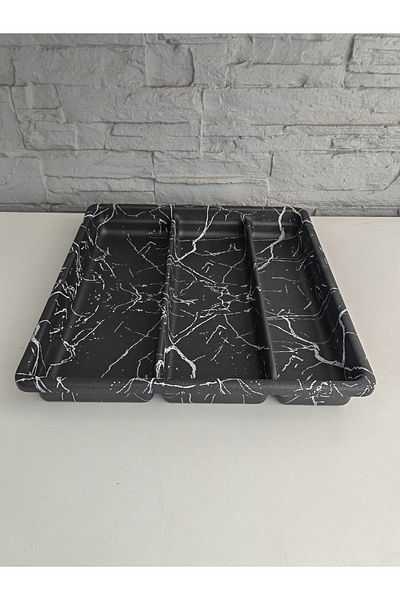 ALANYA HOME DECOR 3 ΤΟΠΟΘΕΤΗΣΕΙΣ ΜΑΥΡΟ ΜΑΡΜΑΡΟ ΣΧΕΔΙΟ ΦΑΡΟΥΝΑ/ΚΑΜΠΑΝΙΑ 37Χ34 ΕΚ.