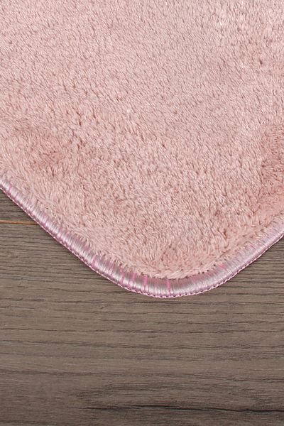 Bonny Home Relax Powder Cornered 60x100 + 50x60 cm Σετ 2 πατάκια μπάνιου Pufidik Αντιολισθητικό Σετ καθίσματος τουαλέτας