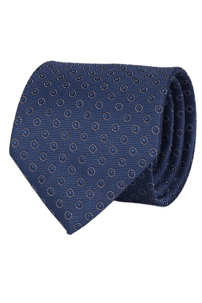 Esgue Cravată cu model bleumarin de 7,5 cm realizată manual