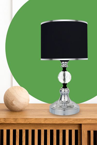 MINIMAL ETICARET VE BILGI TEKNOLOJILERI Omega Crystal Silver Chrome Mini Lampshade