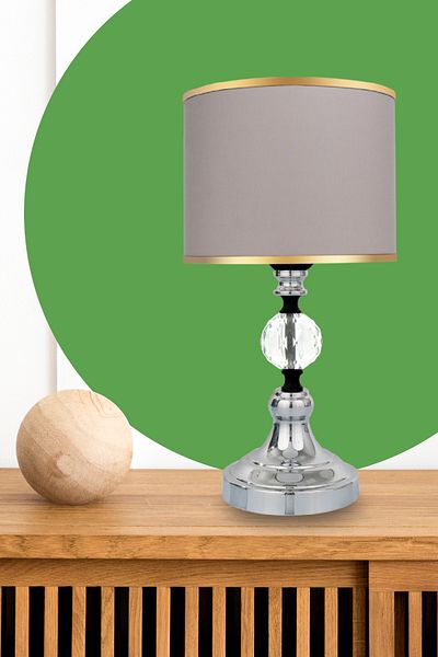 MINIMAL ETICARET VE BILGI TEKNOLOJILERI Omega Crystal Silver Chrome Mini Lampshade