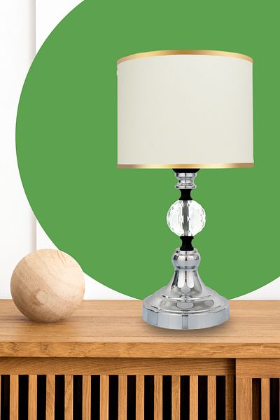 MINIMAL ETICARET VE BILGI TEKNOLOJILERI Omega Crystal Silver Chrome Mini Lampshade