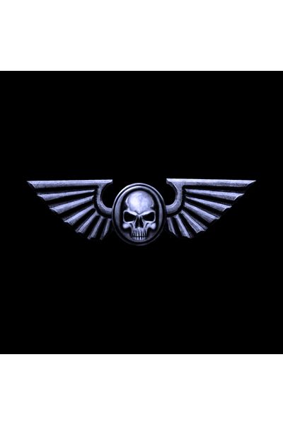 Pixxa جمجمة إمبريال وأجنحة فضية - كوب Warhammer 30k