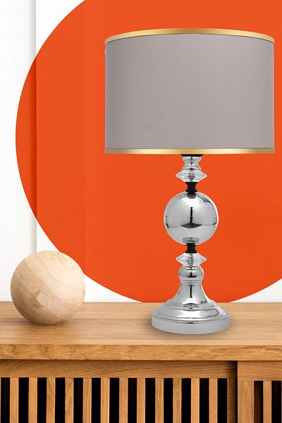 MINIMAL ETICARET VE BILGI TEKNOLOJILERI Omega Silver Chrome Lampshade