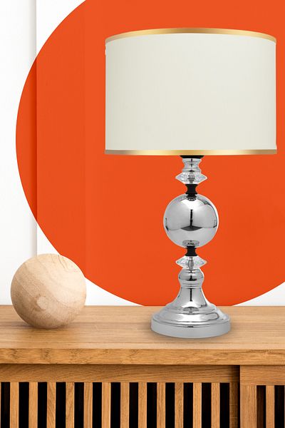 MINIMAL ETICARET VE BILGI TEKNOLOJILERI Omega Silver Chrome Lampshade