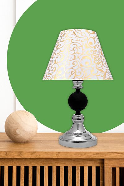 MINIMAL ETICARET VE BILGI TEKNOLOJILERI Omega Contrast Silver-black Cone Mini Lampshade