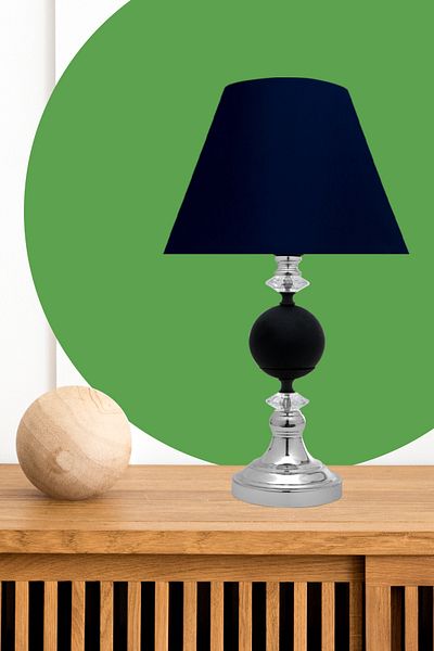 MINIMAL ETICARET VE BILGI TEKNOLOJILERI Omega Silver Black Contrast Lampshade