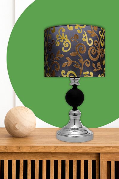 MINIMAL ETICARET VE BILGI TEKNOLOJILERI Omega Contrast Silver-black Mini Lampshade