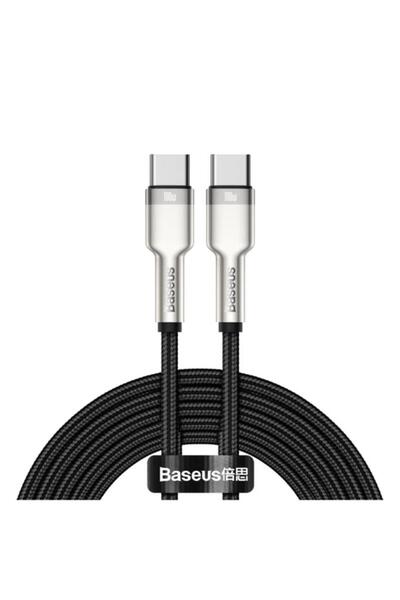 Baseus Cafele Metal Typec Typec Şarj Data Kablo 2mt Siyah Catjk-d01