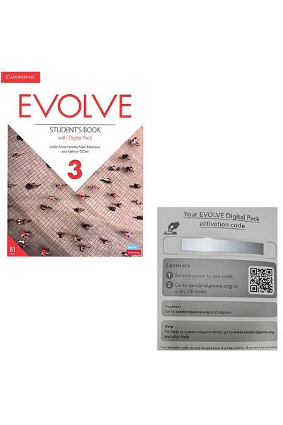 Cambridge University Press Cambridge Evolve 3 Student's Book with Digital Package Bookmark Gift