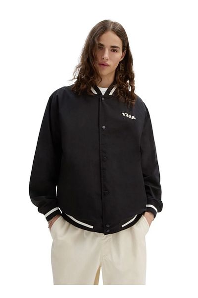 Vans MOORE Varsity Μαύρο Ανδρικό Μπουφάν - VN0008G0BLK1