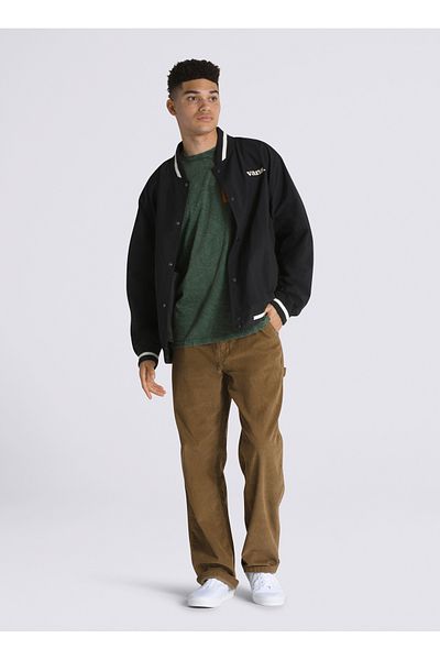 Vans MOORE Varsity Μαύρο Ανδρικό Μπουφάν - VN0008G0BLK1