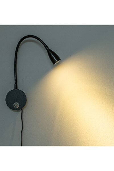 Semco CEYHUN YATAK BAŞUCU ESNEK BOYUNLU OKUMA LAMBASI (SİYAH)