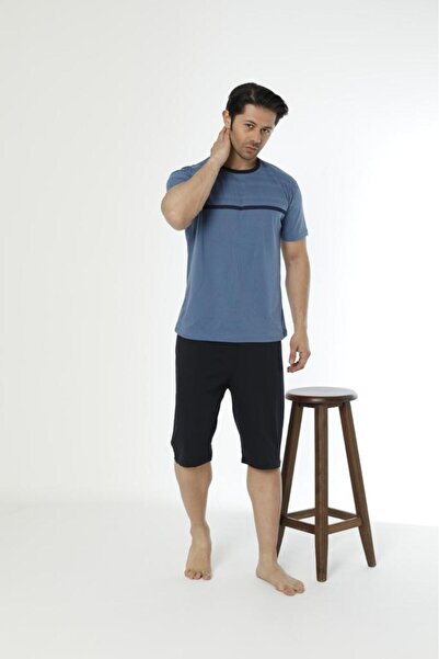 Ayans Pijama Češljani pamuk (jednostruki džerzi) muški kapri pidžama set