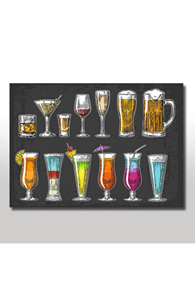 Generic Brand Wooden Table 25cm X 35cm Drinking Glasses