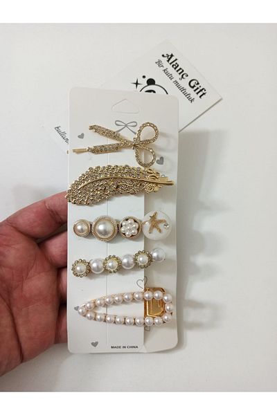 Alanç Gift Ziua Îndrăgostiților, Ziua Nașterii, Ziua Mamei Seria Specială Foarfece Perle și Set Cataramă Design Frunze