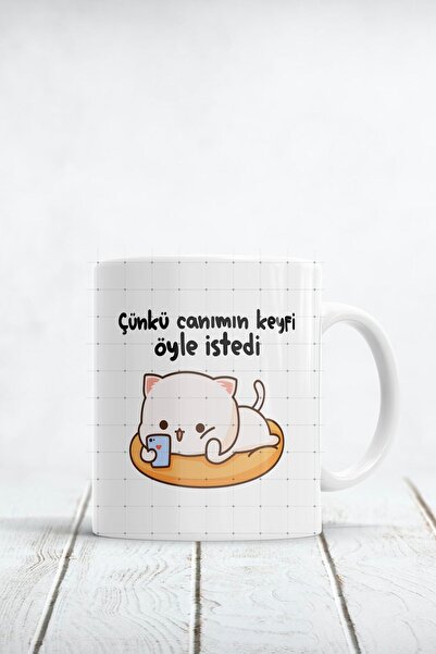 WixelArt Çünkü Canımın Keyfi Öyle Istedi Baskılı Kupa Bardak