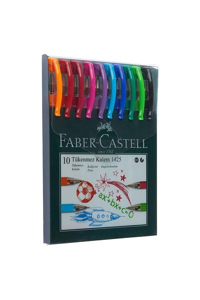 Faber Castell Ballpoint Pen Family 1425 10 Pieces Bag52151425570