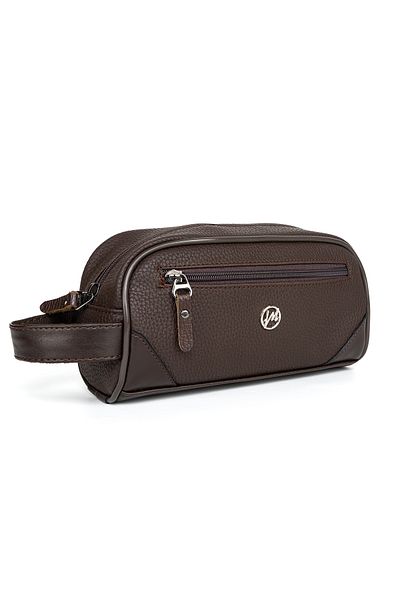 MORCA Personal Shaving & Makeup Care Bag Brown
