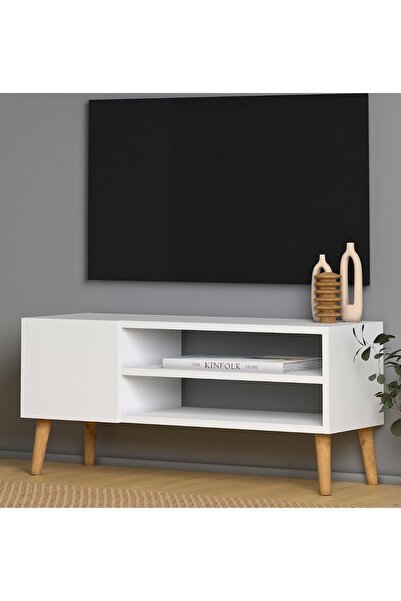 Monte Sehpa Porto Tv Sehpası 90cm Beyaz