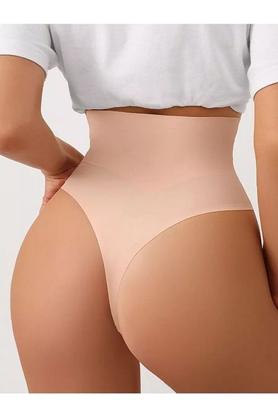 MİSTİRİK Model Arpina Talie înaltă Non-Trace Slip String Model Chiloți de fermitate Culoarea pielii
