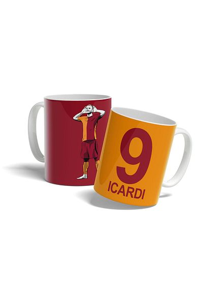 OFFSIDE Yellow Red Mauro Yellow Haired Jersey Design Digital Drawing Fan Printed Mug Cup Gift Mug
