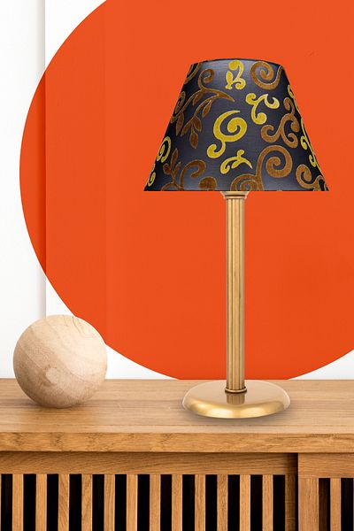 MINIMAL ETICARET VE BILGI TEKNOLOJILERI Line Gold Cone Lampshade