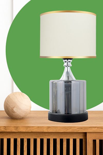 MINIMAL ETICARET VE BILGI TEKNOLOJILERI Lambent Smoked Black Glass Lampshade
