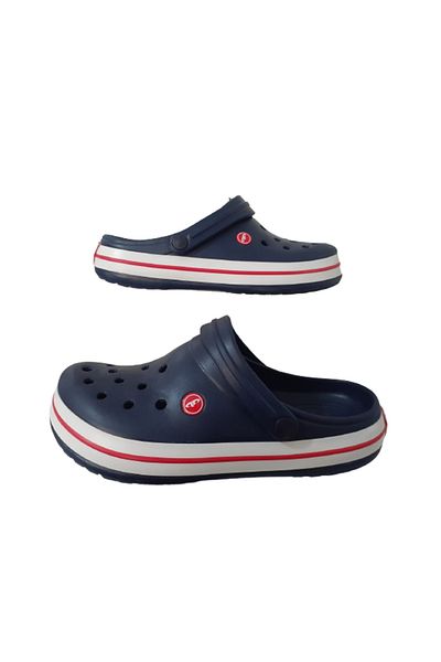 Akınal Bella Navy Blue Men's Medical Pool Beach Slippers Sandals