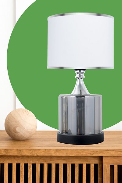 MINIMAL ETICARET VE BILGI TEKNOLOJILERI Lambent Smoked Black Glass Lampshade